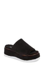 Women's Jane And The Shoe Jenny H Slide Sandal, Size 6 M - Black