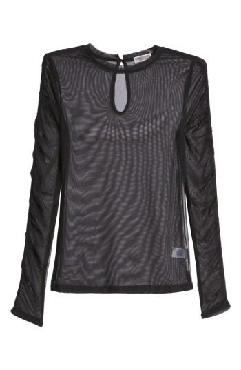 Women's Chelsea28 Mesh Layering Tee, Size - Black