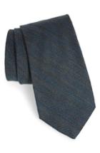 Men's Michael Bastian Herringbone Wool & Silk Tie, Size - Grey