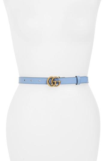 Women's Gucci Double-g Buckle Calfskin Belt
