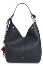Anya Hindmarch Small Circles Leather Hobo - Blue