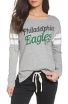 Women's Junk Food Nfl Philadelphia Eagles Champion Sweatshirt, Size - Grey