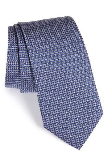 Men's Eton Circle Geometric Silk Tie, Size - Grey