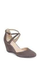 Women's Cole Haan Lacey Ankle Strap Wedge Pump .5 B - Grey