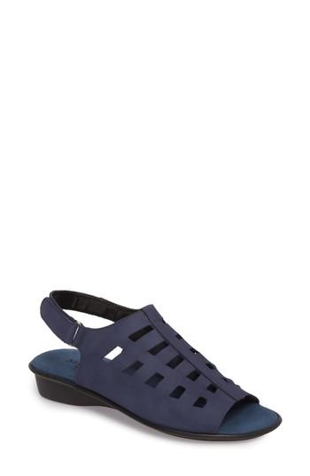 Women's Sesto Meucci Elita Cutout Slingback Sandal M - Blue