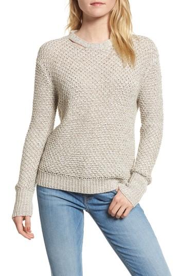 Women's Ella Moss Melange Open Back Sweater - Brown