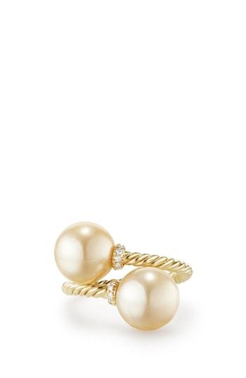 Women's David Yurman Solari Bypass Ring With Diamond In 18k Gold