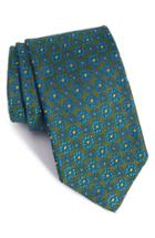 Men's Robert Talbott Medallion Silk Tie, Size - Green