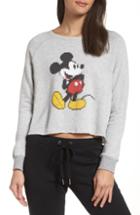 Women's David Lerner Mickey Mouse Repeat Pullover Top - Grey