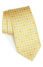 Men's Salvatore Ferragamo Giuliet Print Silk Tie, Size - Yellow