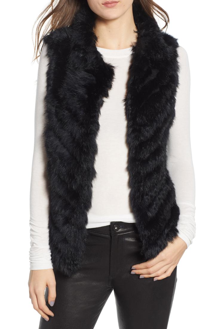 Women's La Fiorentina Genuine Rabbit Fur Vest