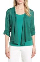 Women's Nic+zoe Take Comfort Four-way Convertible Cardigan - Green