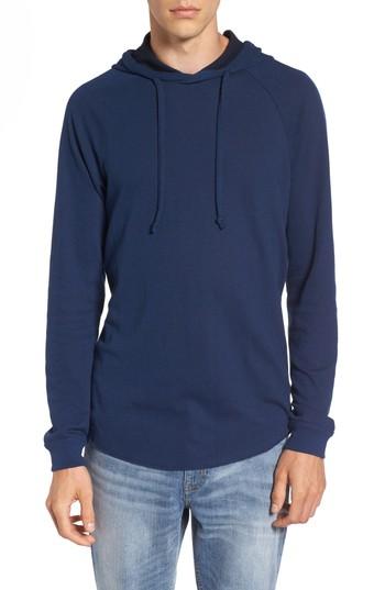 Men's The Rail Thermal Knit Raglan Hoodie, Size - Blue