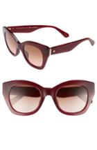 Women's Kate Spade New York Jalena 49mm Gradient Sunglasses - Opal Burgundy