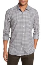 Men's Billy Reid John T Print Slim Fit Sport Shirt, Size - Grey