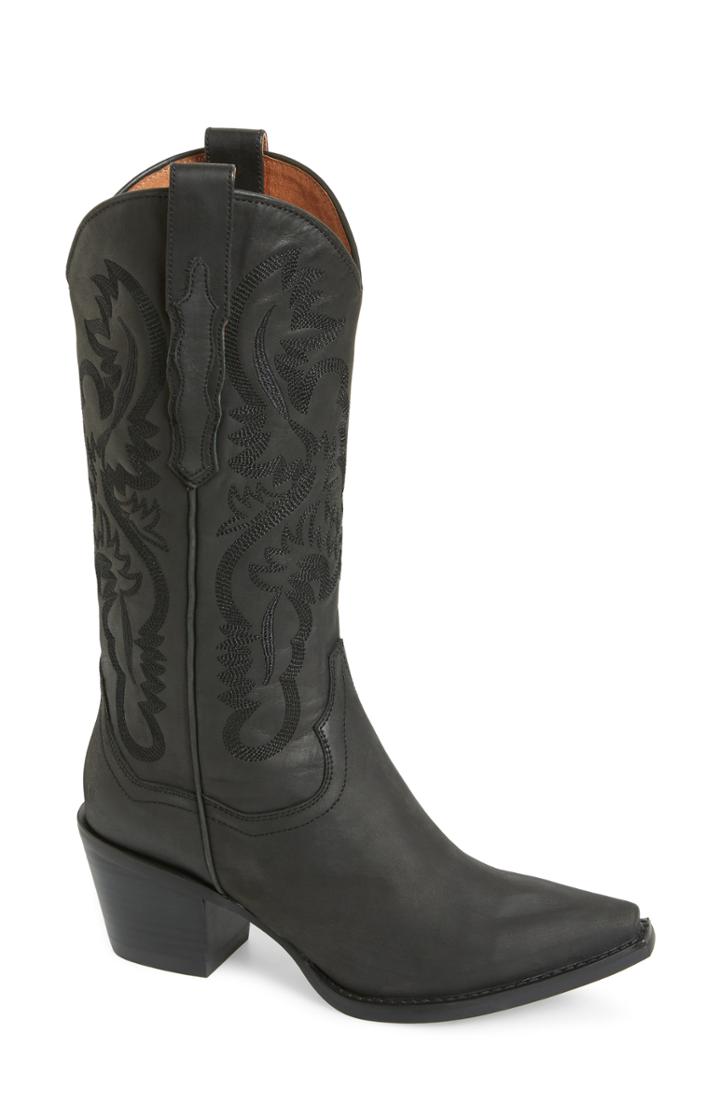 Women's Jeffrey Campbell Dagget Western Boot .5 M - Black