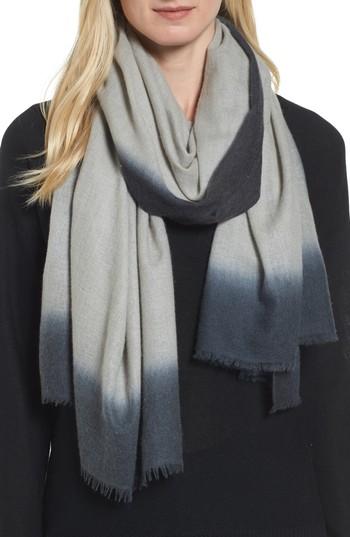 Women's Eileen Fisher Ombre Cashmere Scarf