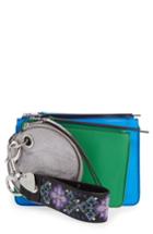 Rebecca Minkoff Set Of 3 Leather Pouches - Blue