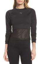 Women's Puma En Pointe Long Sleeve Tee, Size - Black