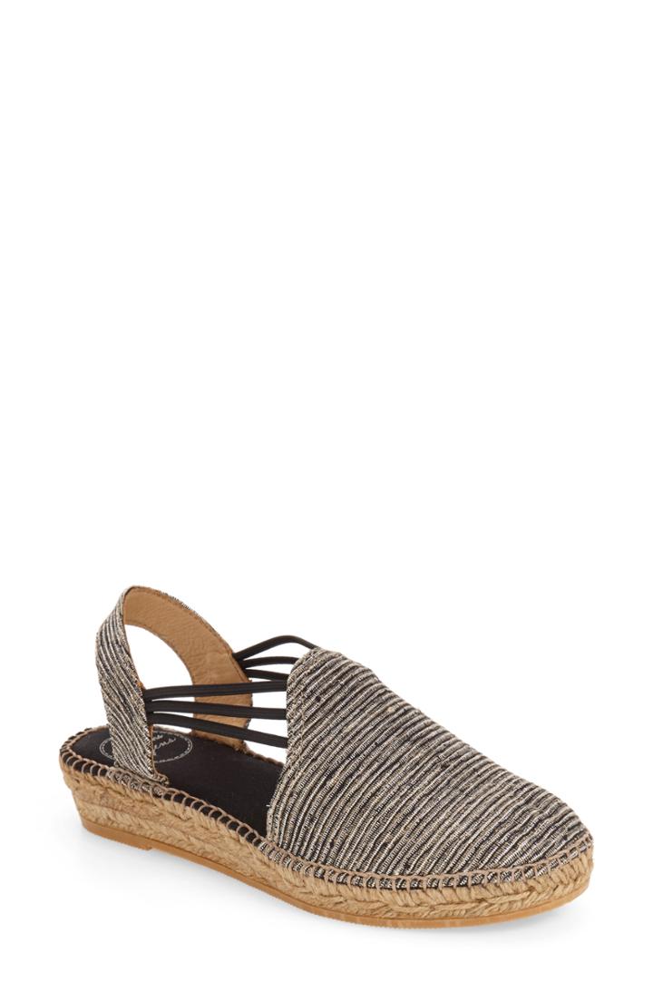 Women's Toni Pons 'noa' Espadrille Sandal .5us / 37eu - Black