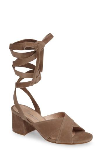 Women's Charles David Blossom Wraparound Sandal .5 M - Beige