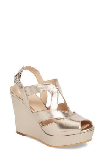Women's Bp. Sunny Platform Wedge Sandal M - Metallic