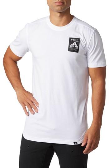 Men's Adidas 3-stripes Life Graphic T-shirt, Size - White