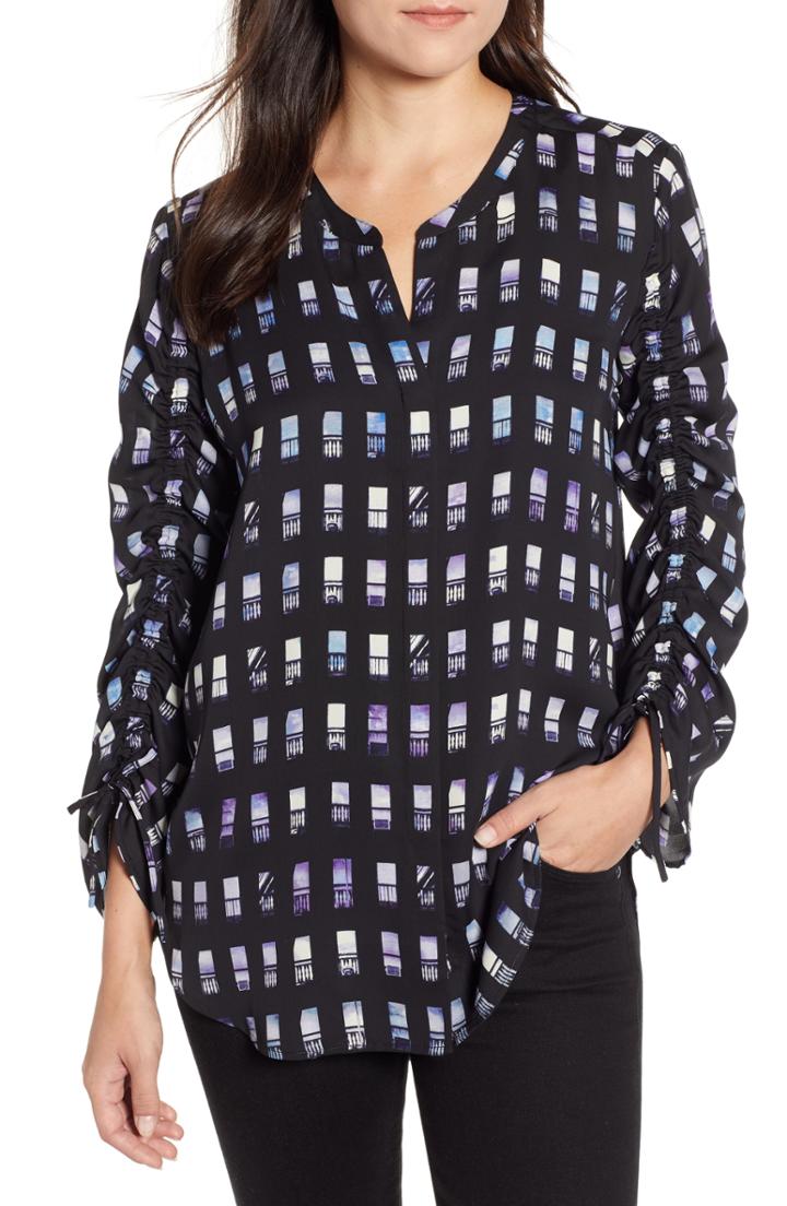 Women's Nic+zoe City Window Top - Black