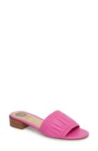 Women's Vince Camuto Nanita Pleated Slide Sandal M - Pink