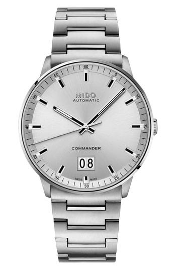 Men's Mido Commander Ii Skeleton Bracelet Watch, 42mm