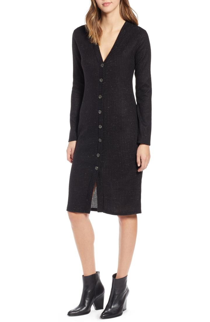 Women's Socialite Sweater Dress - Black