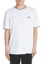 Men's Ovadia & Sons Embroidered Leopard Pique T-shirt - White