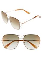 Women's Givenchy 58mm Sunglasses - Gold Copper