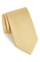 Men's Salvatore Ferragamo Turtle Silk Tie, Size - Yellow
