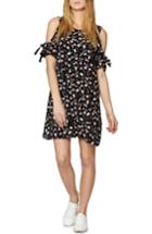 Women's Sanctuary Valencia Cold Shoulder Floral Dress - Black
