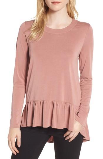 Women's Chelsea28 Ruffle Hem Top - Pink