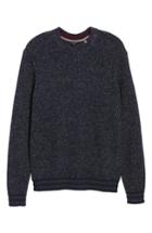 Men's Ted Baker London Textured Raglan Sweater (l) - Blue
