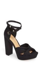 Women's Daya By Zendaya Mission Ankle Wrap Platform Pump .5 M - Black