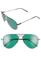 Women's Electric 'av1' 58mm Sunglasses - Matte Gunmetal/ Green