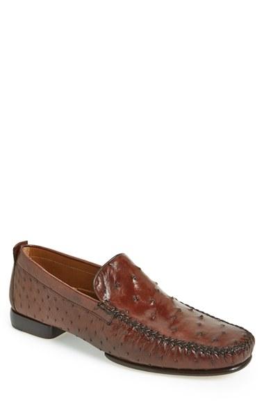 Men's Mezlan 'rollini' Ostrich Leather Loafer