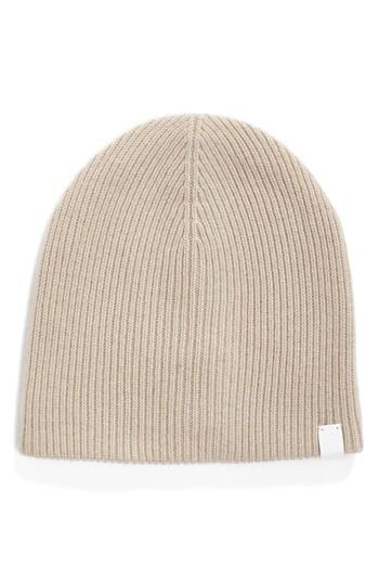 Women's Rag & Bone Ace Reversible Cashmere Beanie - Brown