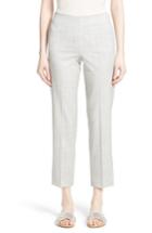 Women's Fabiana Filippi Crop Wool Pants Us / 40 It - Grey