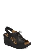 Women's Fly London Jart Wedge Sandal Us / 35eu - Black