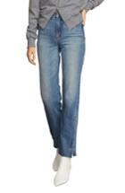 Women's Habitual Lucia High Rise Side Slit Raw Hem Nonstretch Jeans - Blue