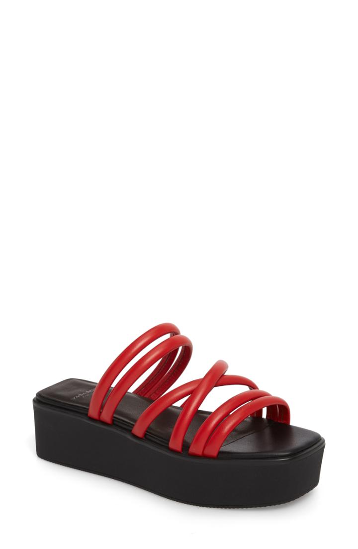 Women's Vagabond Shoemakers Bonnie Platform Sandal Us / 38eu - Red