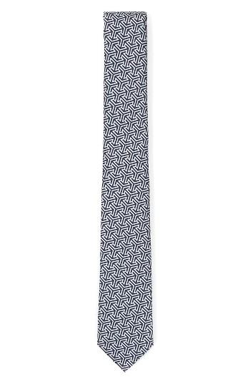 Men's Topman Geo Print Tie, Size - Blue