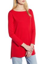 Women's Halogen Bateau Neck Tunic - Red