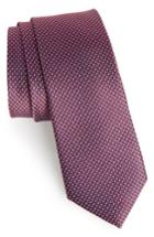 Men's Calibrate Anser Solid Silk Tie, Size - Red