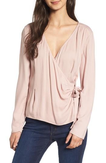 Women's Hinge Ballet Wrap Top - Pink