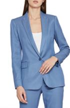 Women's Reiss Langley Houndstooth Wool Blend Jacket Us / 6 Uk - Black